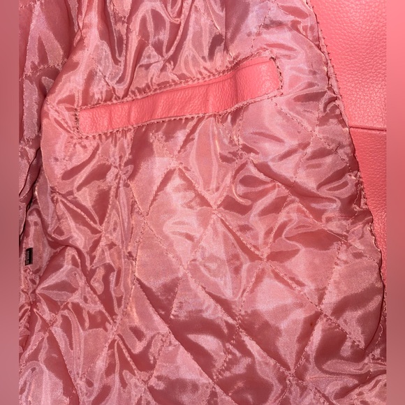 ALLSTATE LEATHER ladies 2x baby pink biker jacket - Picture 13 of 14